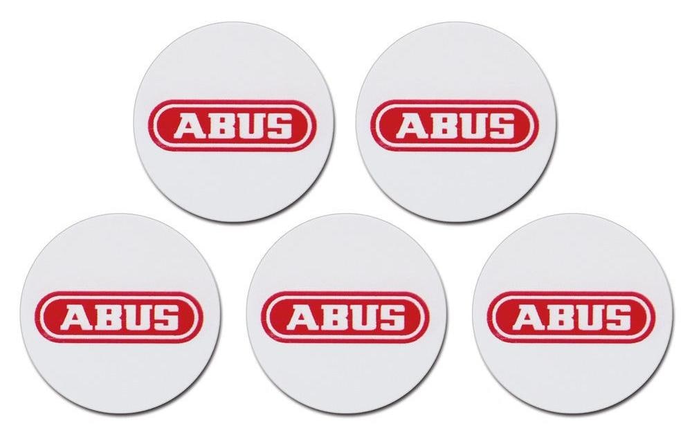 ABUS Terxon Proximity Chip-Sticker – Proximity, 5 Stk., Weiss, für ABUS Smartvest