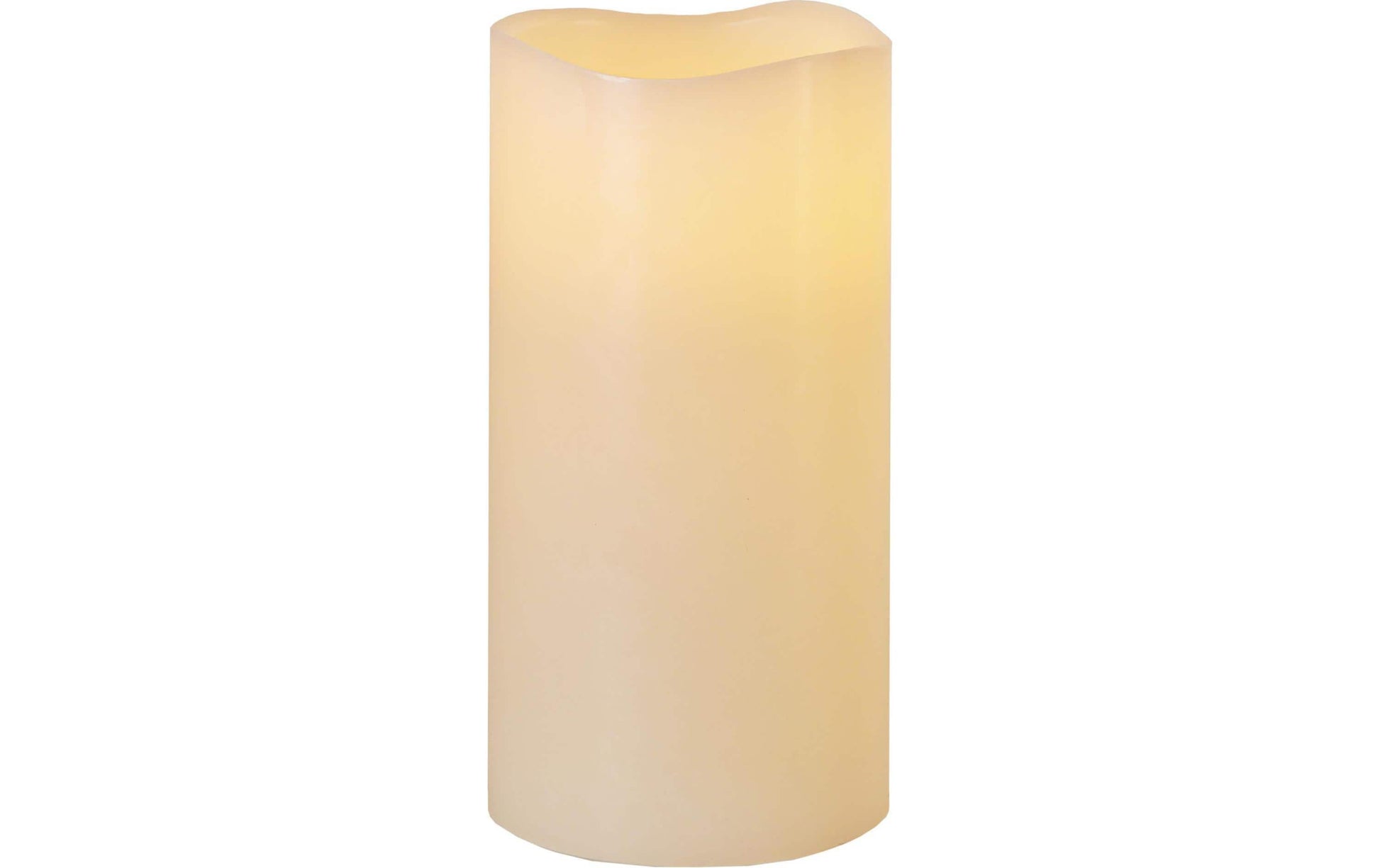 Star Trading LED-Kerze – mit Timer (6/18 h) – Ø 10 × 20 cm – Wachs, beige