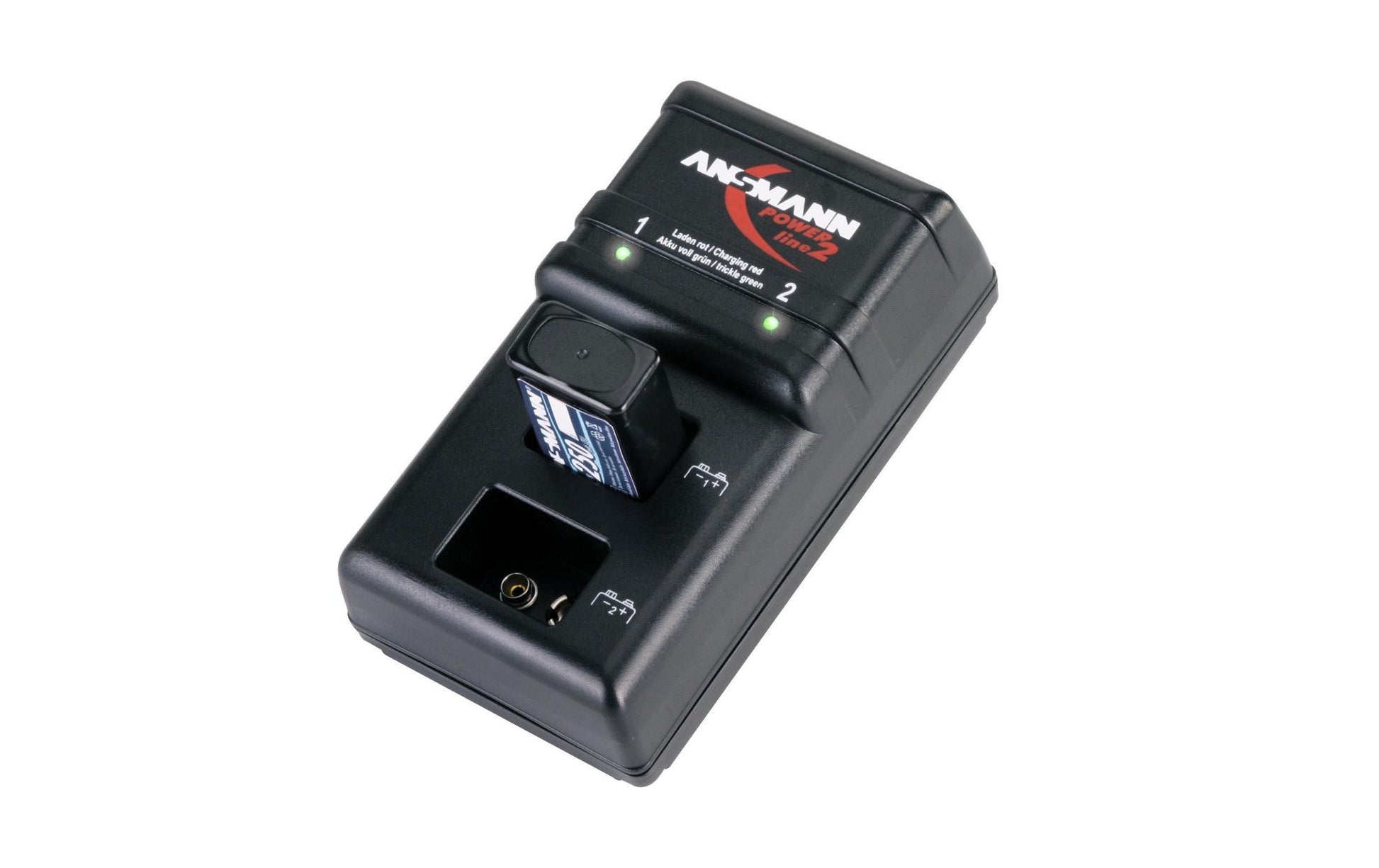 Ansmann Powerline 2 Ladegerät – 0,75 W – für 6HR61, 6F22, 9V E-Block