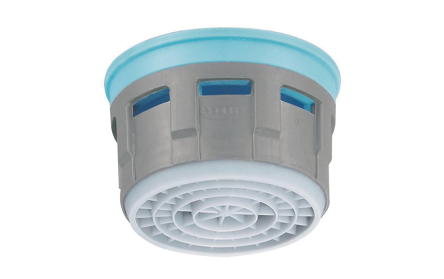 NEOPERL Armaturenbelüfter – 2,1×2,1×1,6 cm, Kunststoff, für M22×1, Blau/Grau, 5er-Set