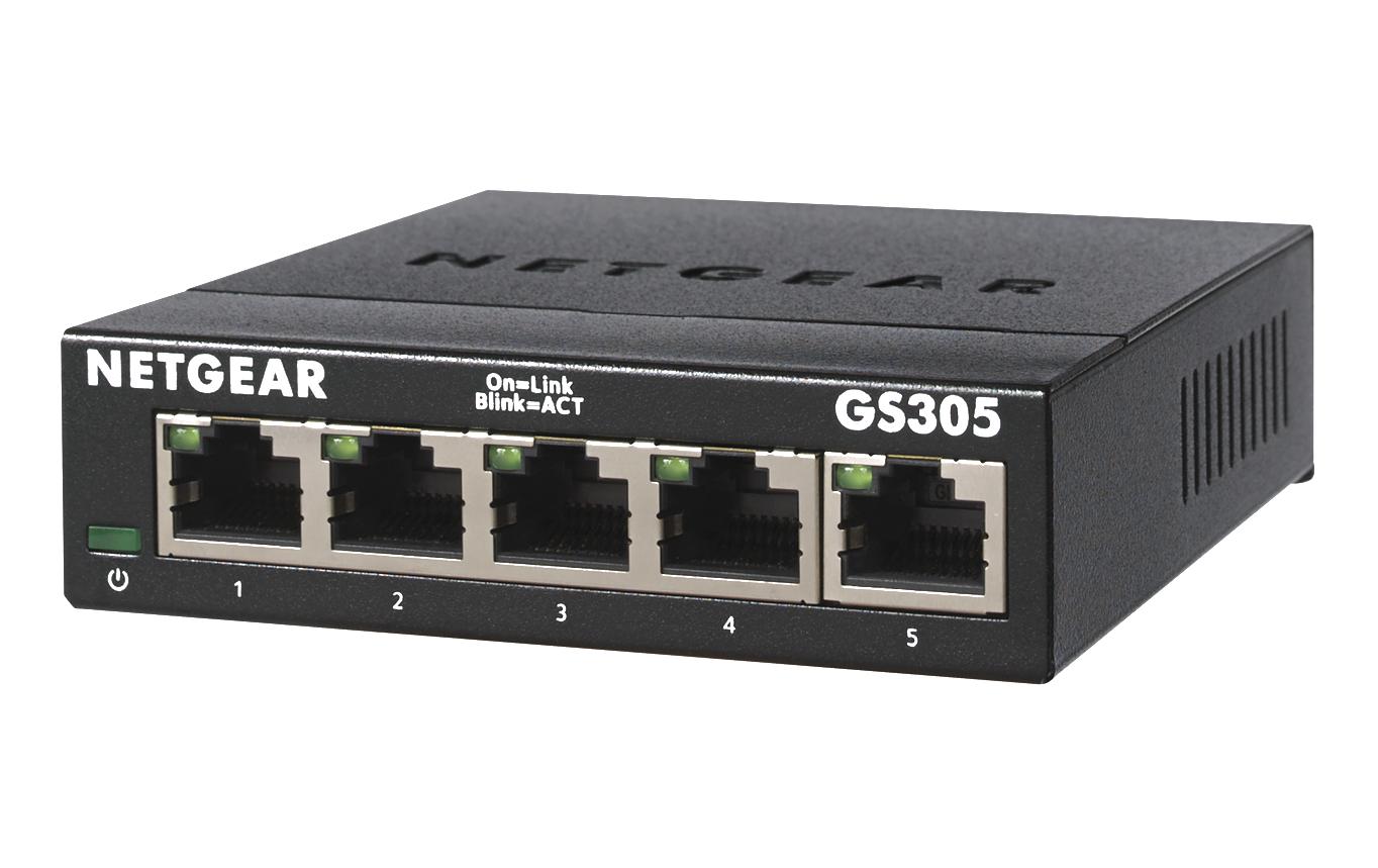 NETGEAR GS305 – Switch – 5×GbE, L2