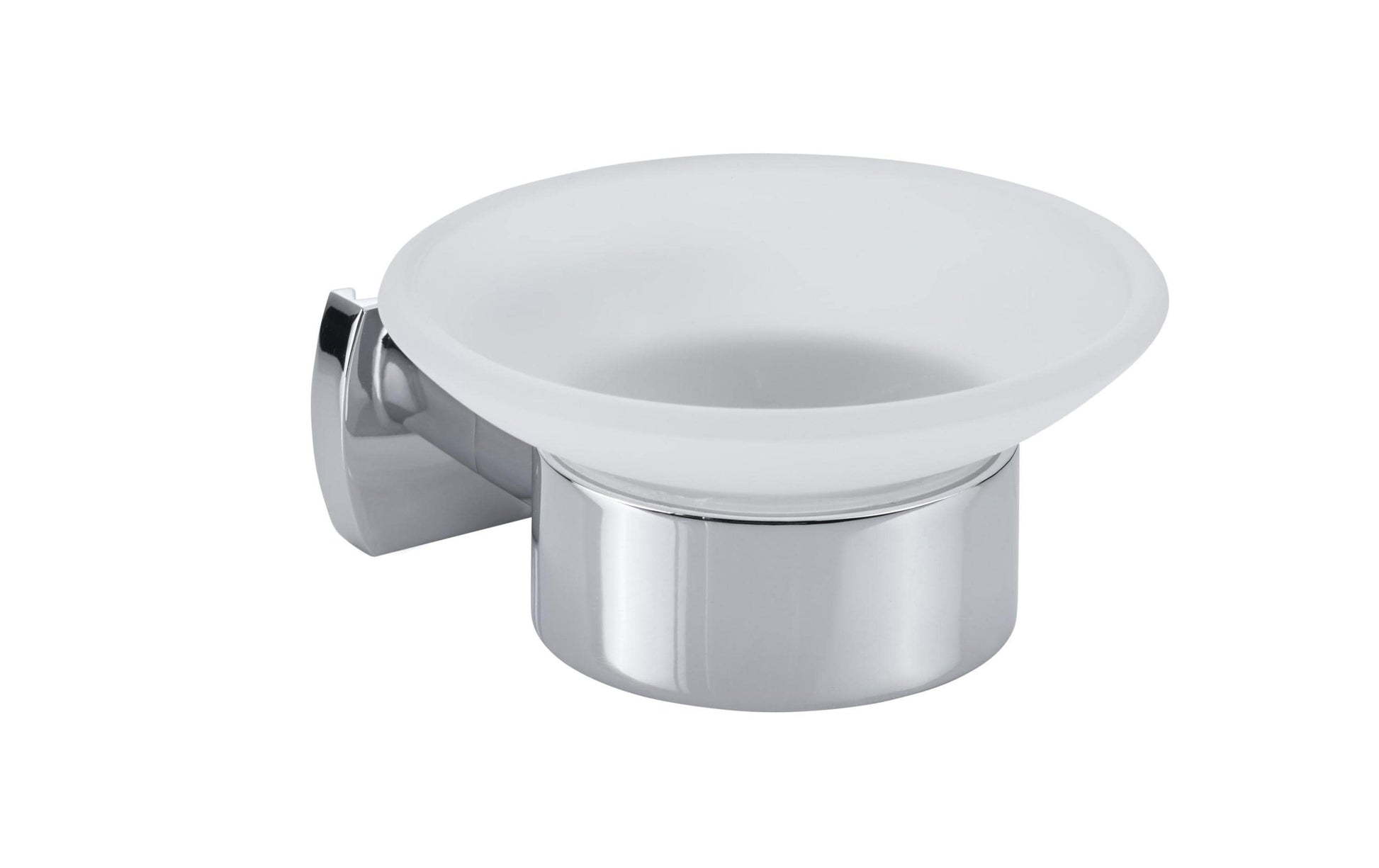 Diaqua BIASCA Seifenhalter (Wand) – Chrom/Glas, Wandmontiert, 12,5×10,9×5,4 cm