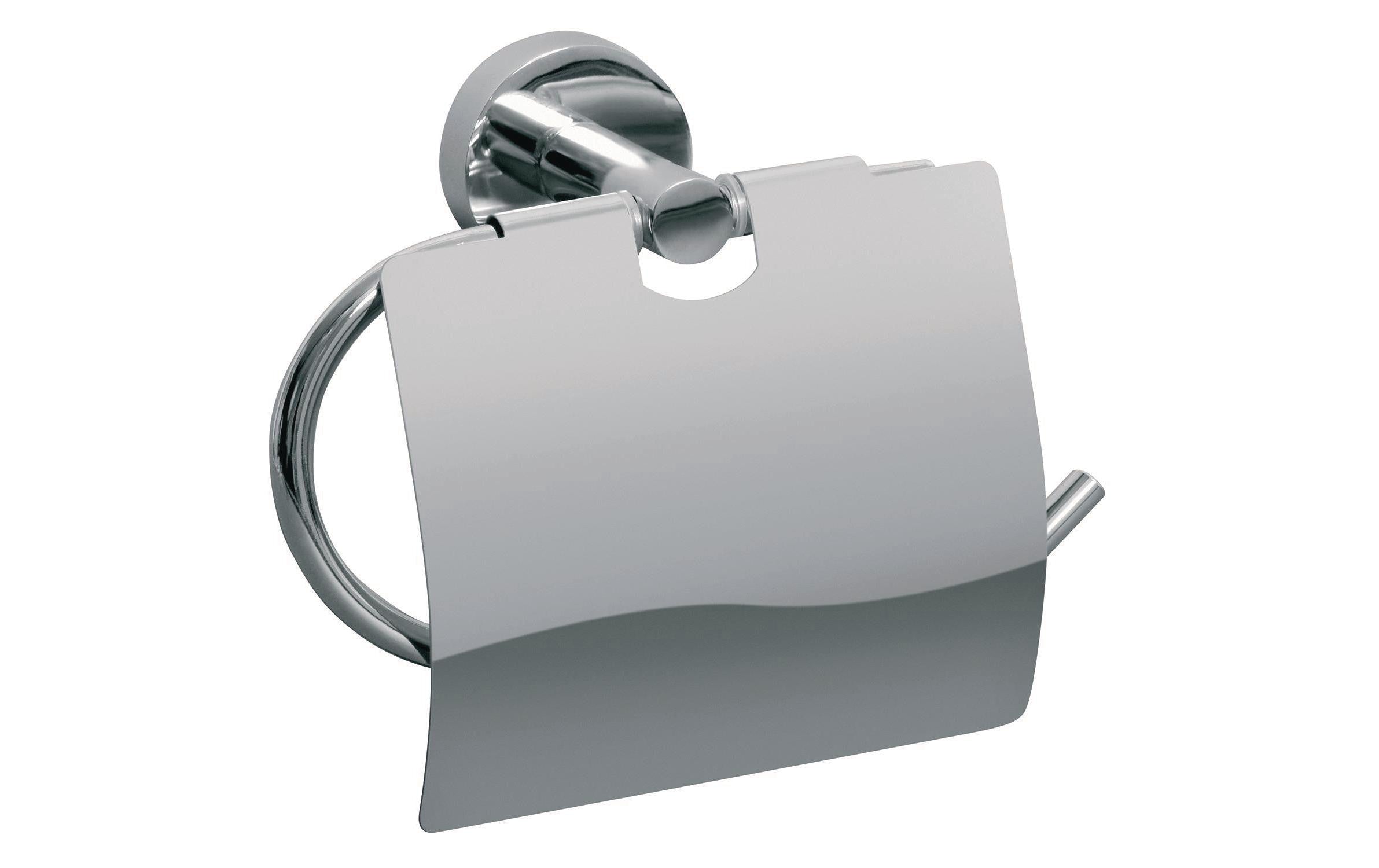 Sofia Toilettenpapierhalter – chrom, silber, wandmontiert, zum Bohren