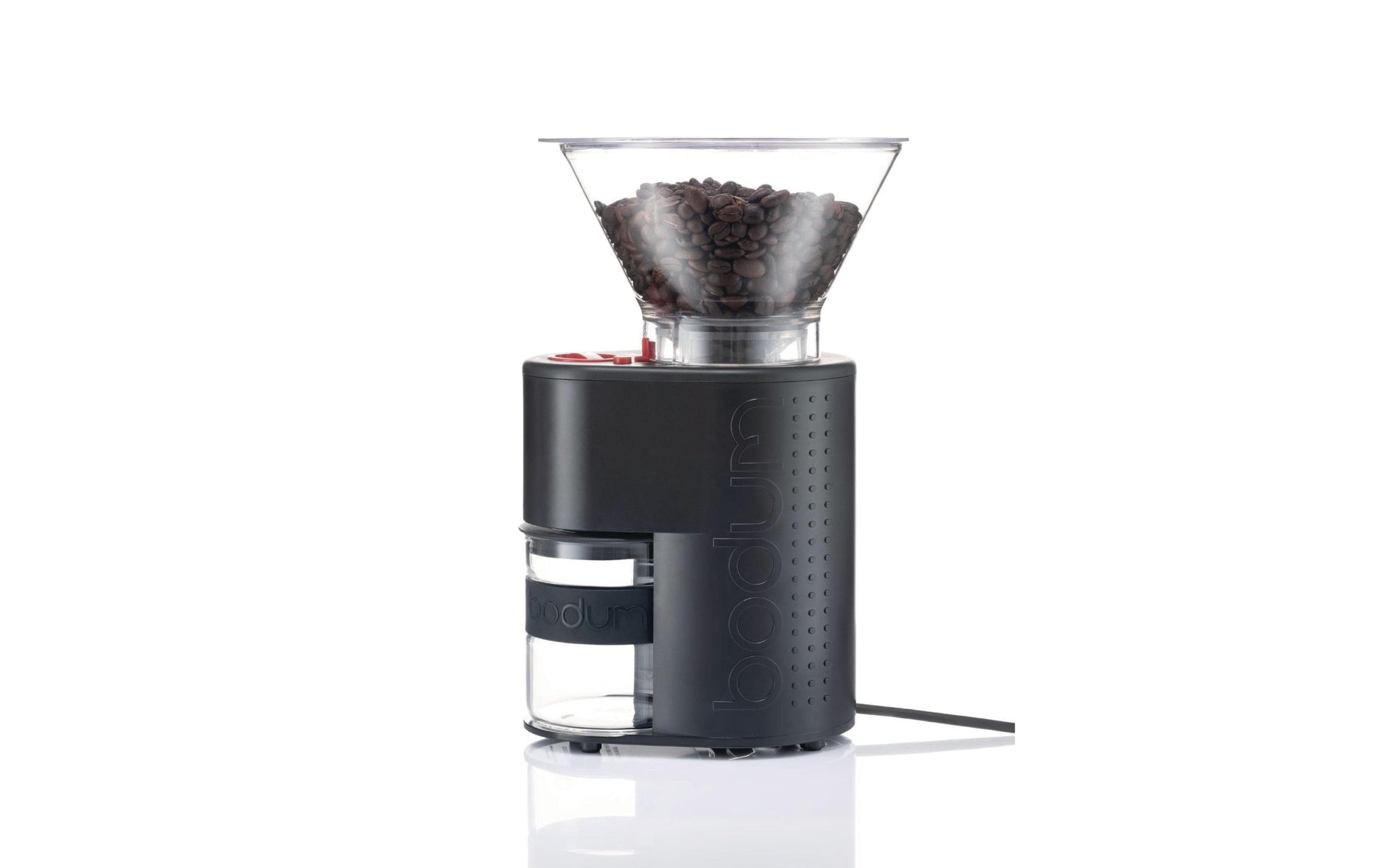 Bodum Bistro Kaffeemühle – Kegelmahlwerk, 12 Stufen, 220 g, 160 W, Schwarz