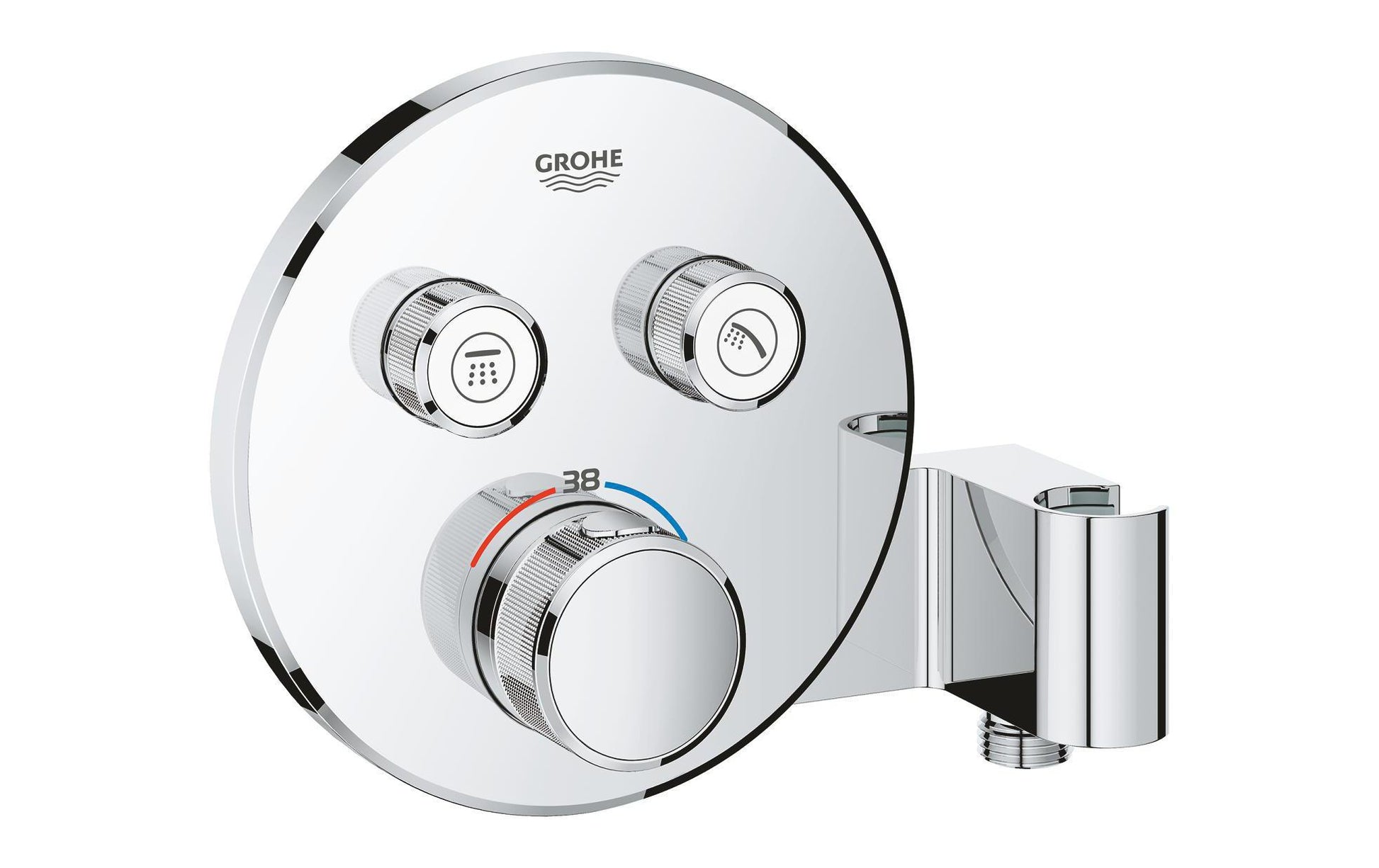 GROHE Thermostat Grohtherm SmartControl – 18×15 cm, Messing, Chrom