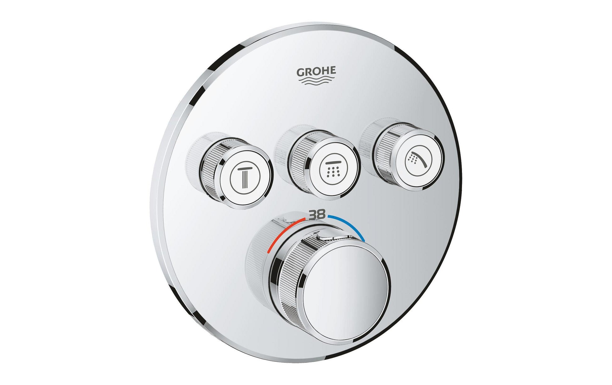 GROHE Grohtherm SmartControl Unterputz-Badebatterie – Thermostat, Messing, Chrom