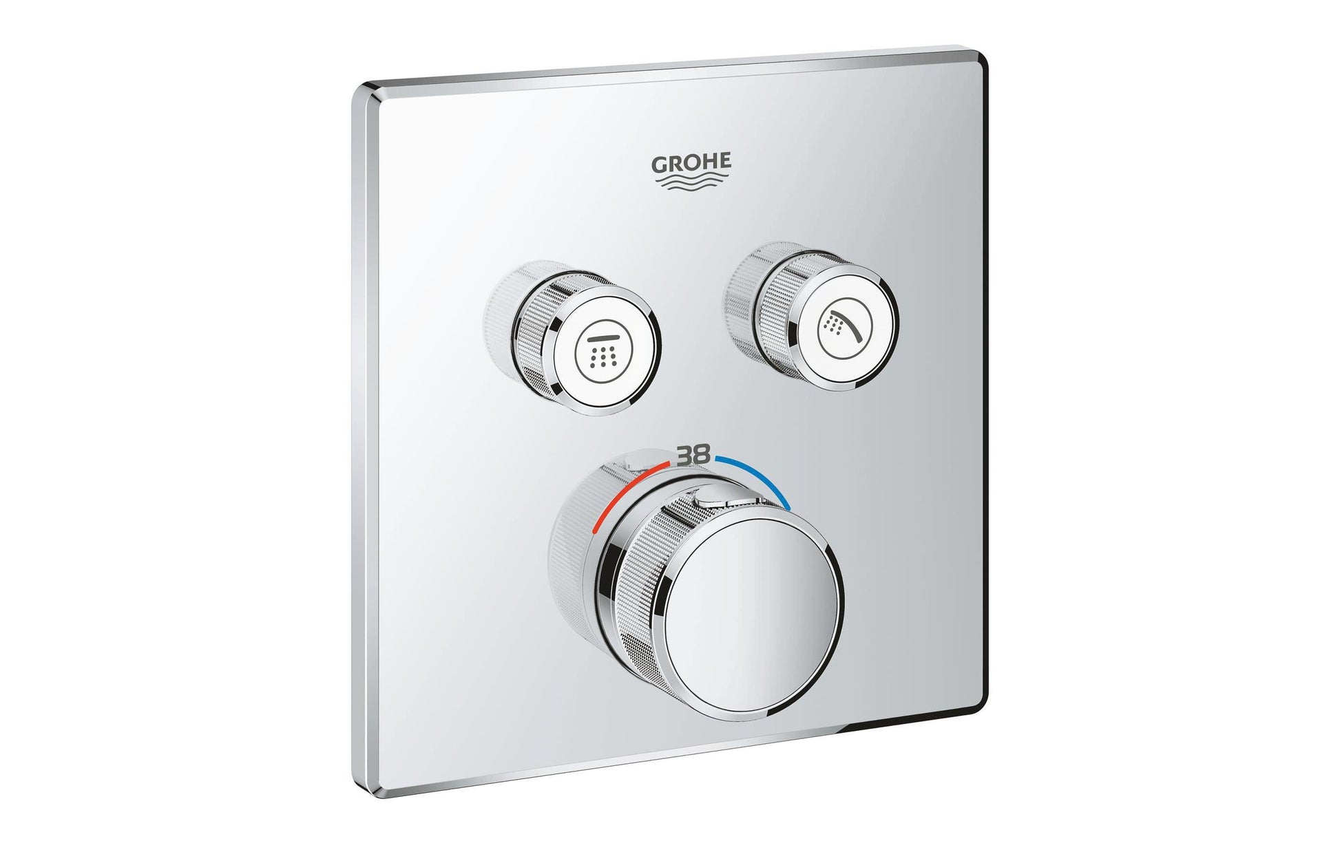 GROHE Badebatterie (Unterputz, Thermostat) Grohtherm SmartControl – Messing, Chrom