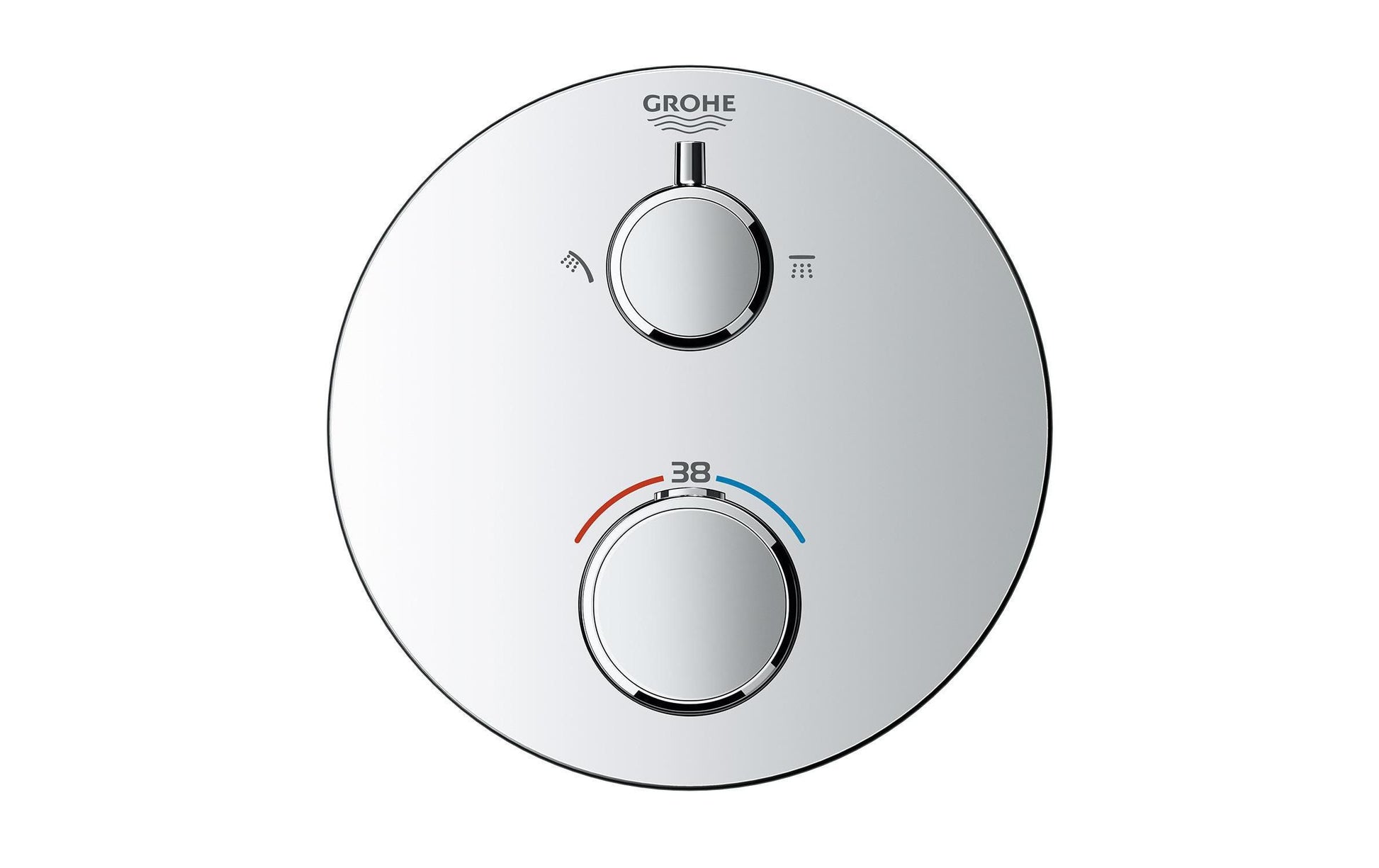 GROHE Grohtherm Badebatterie – Thermostat, Messing, Chrom