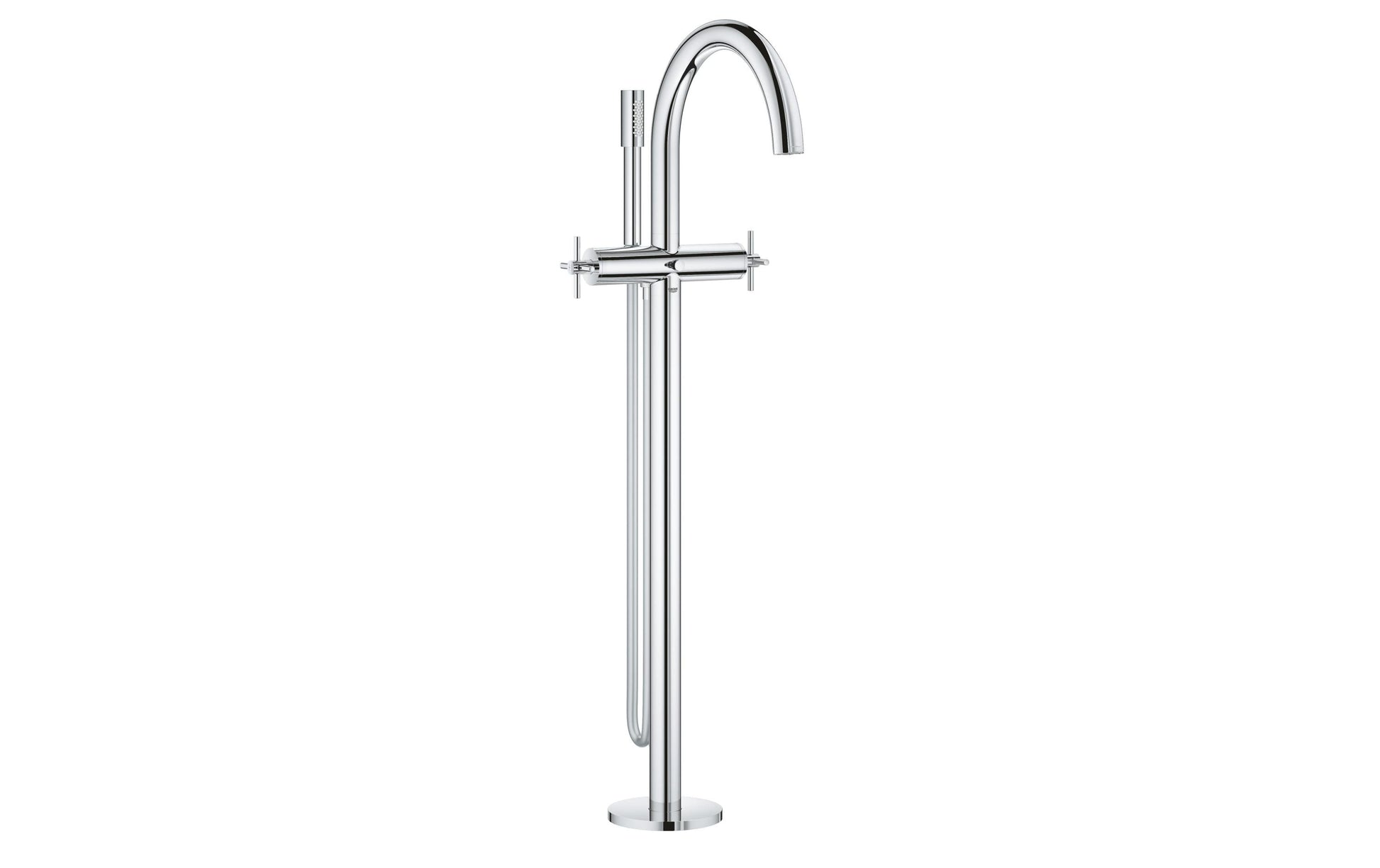 GROHE Atrio Unterputz-Badebatterie – 26×23 cm, Messing, Zweigriffarmatur, Chrom