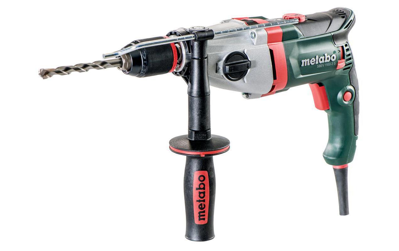 Metabo Schlagbohrmaschine SBEV1100-2S – 1 100 W – Schnellspannbohrfutter (Ø 13 mm) – 40 Nm – 2-Gang