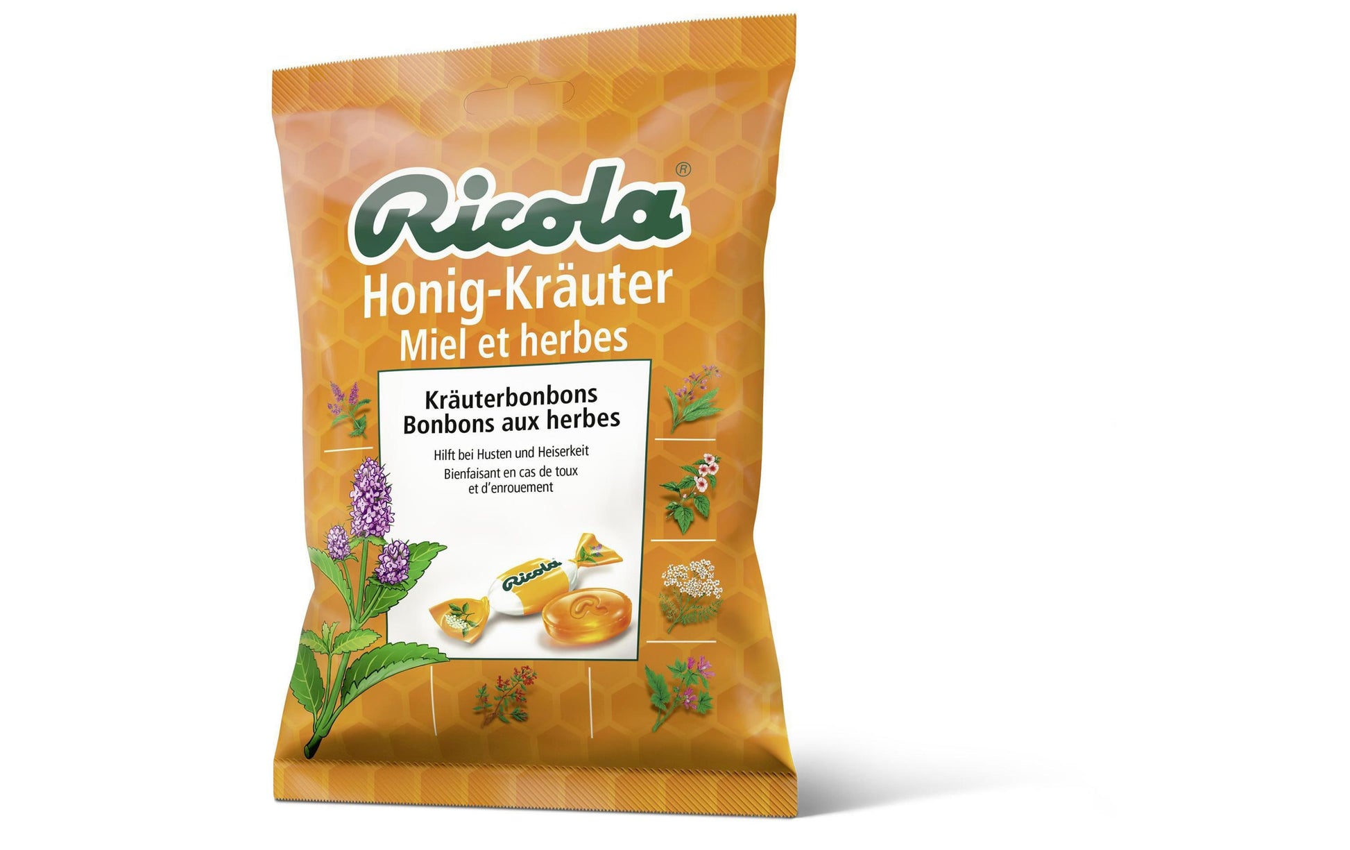 Ricola Kräuterbonbons – Honig-Kräuter – 125 g