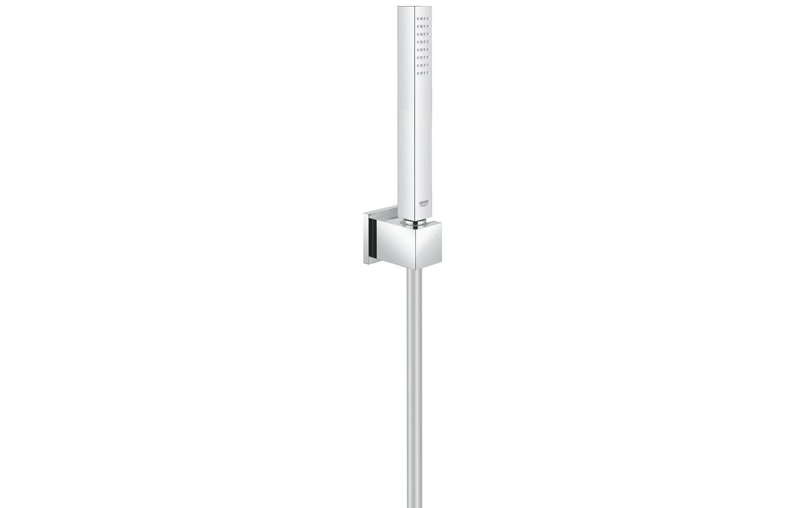 GROHE Handbrause Euphoria Cube Stick – 125 cm Schlauch, Kunststoff, Wandmontiert, Chrom