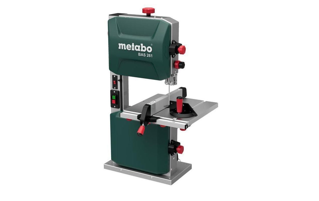 Metabo BAS261 Präzisions-Bandsäge – 400 W – Klingenlänge 1'712 mm, Schnitthöhe 103 mm – Netzbetrieb