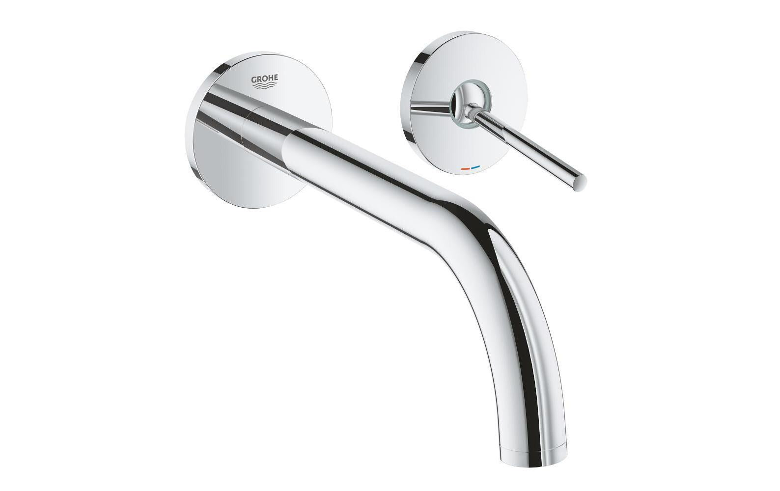 GROHE Atrio Badebatterie (Unterputz) – 11 cm, Messing, Wandmontiert, Chrom