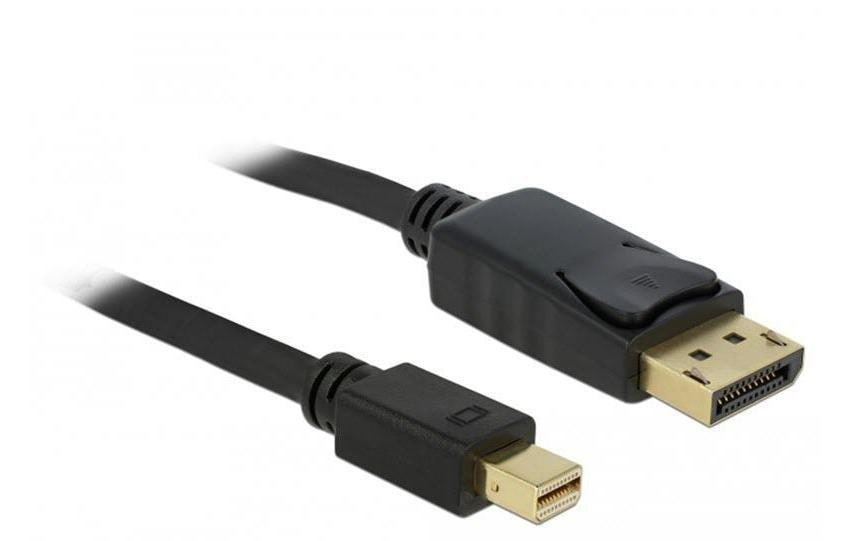 DeLOCK Mini-DisplayPort-auf-DisplayPort-Kabel DP 1.2 4K 60 Hz – 2 m