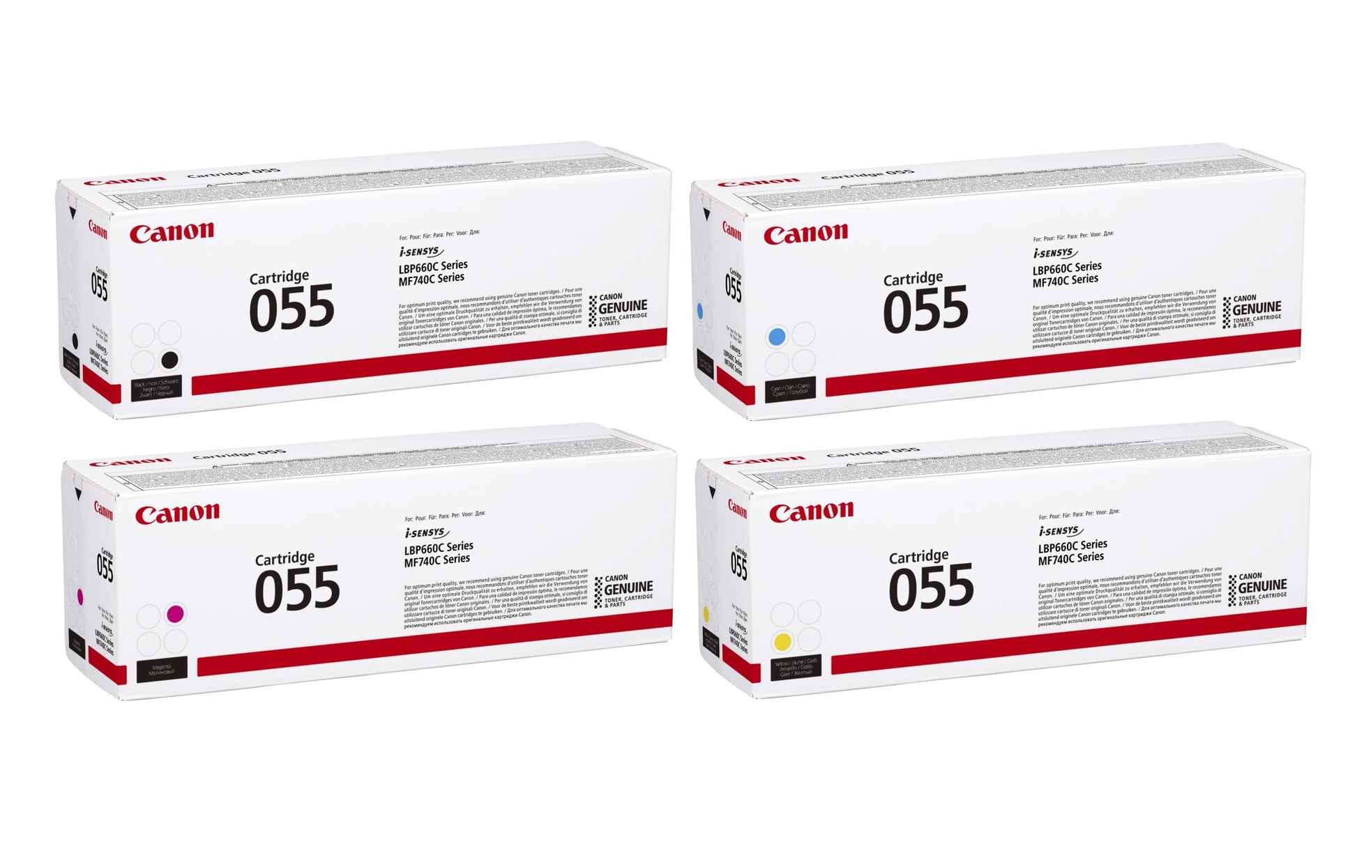 Canon Toner-Multipack – BK/C/M/Y, 2300 Seiten – für Canon LBP664/663, MF746/744/742