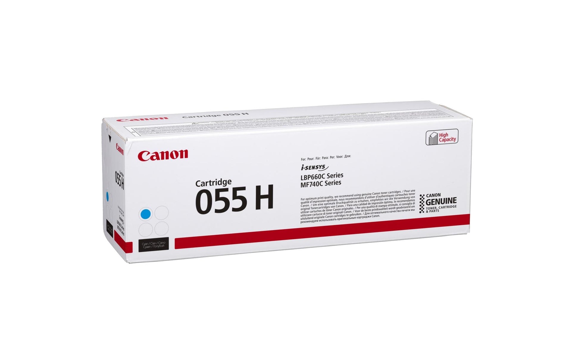 Canon Toner 055H – cyan, 5900 Seiten – für Farb-Laserdrucker/Multifunktionsgeräte
