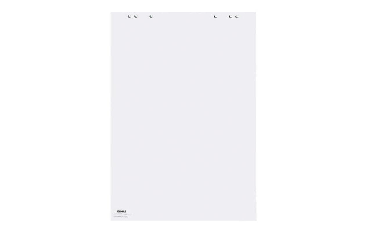 Dahle Flipchart-Block 95036 – 68 × 99 cm, 20 Blatt/Block, 5 Blöcke, blanko, weiss, Papier, perforiert