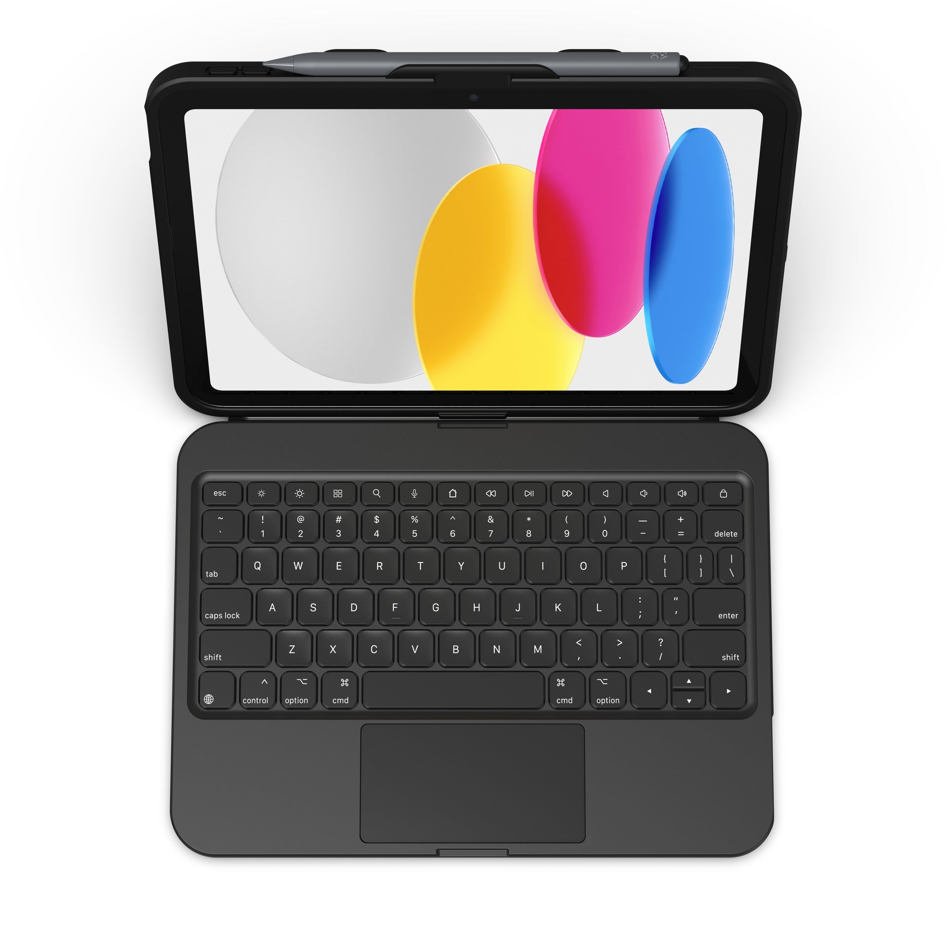 ZAGG TOUGH KEYS – Tastatur, CH-Layout (DE-CH), Schwarz – für iPad 10,9" (10. Generation)
