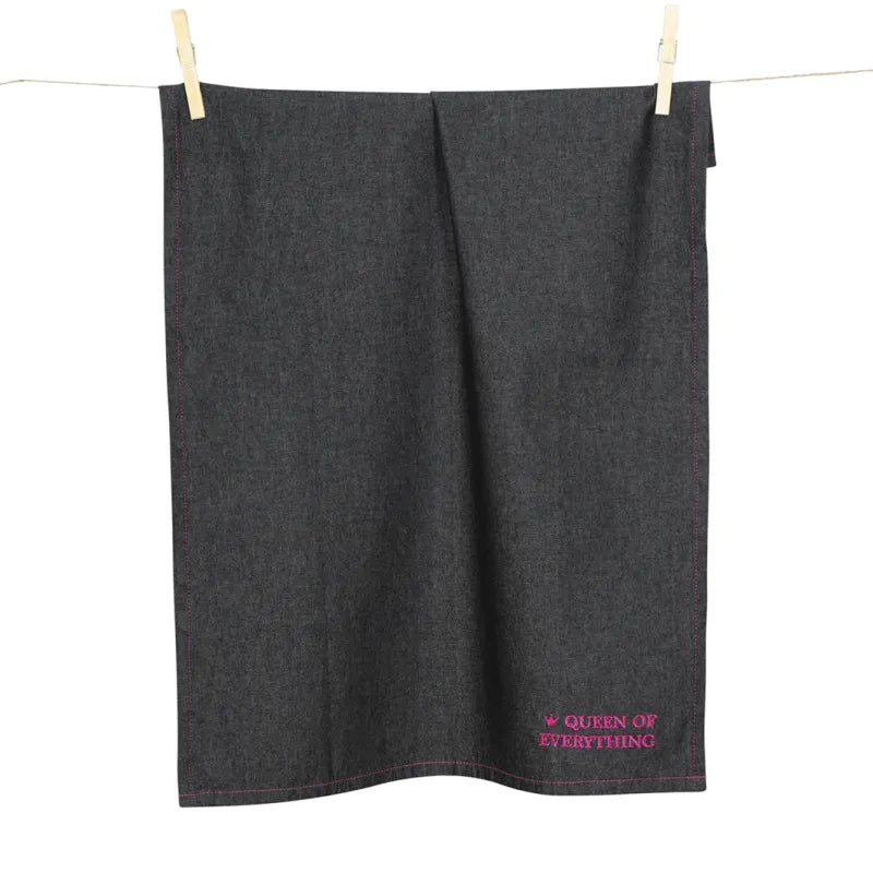 PAD Geschirrtuch Denim – Schwarz – 50 × 70 cm – Baumwolle – 2er-Set