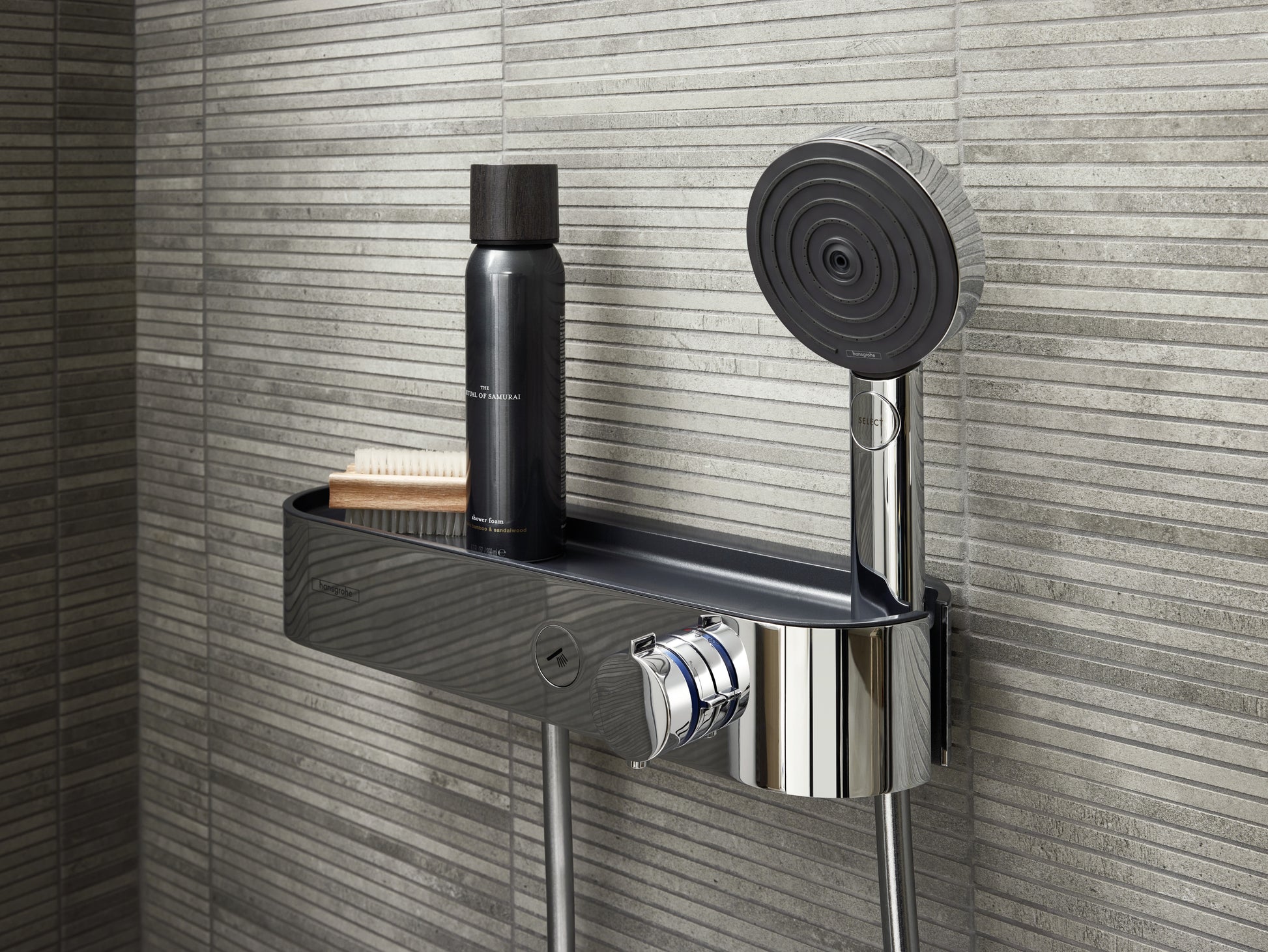 Hansgrohe Handbrause Pulsify Select S 105 – 10,5×22,4 cm, Kunststoff, Chrom