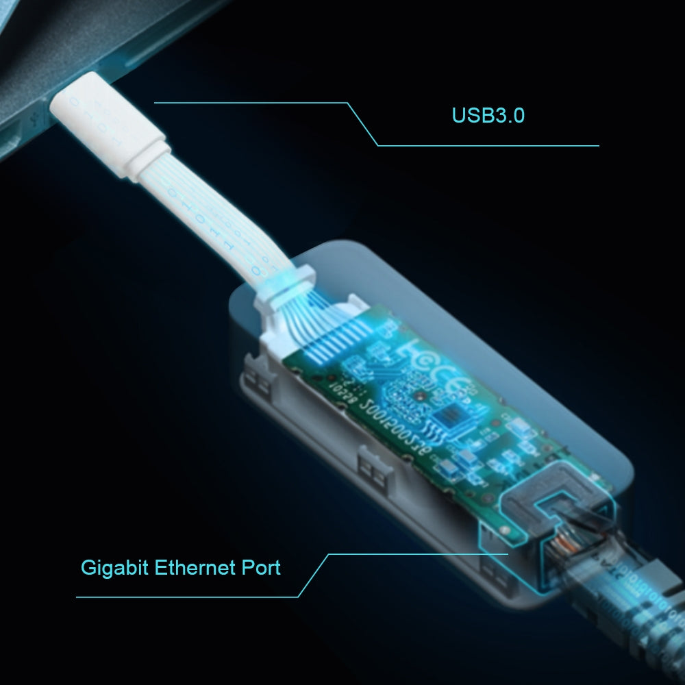 TP-Link Netzwerkadapter USB-C zu RJ-45 – 1 Gbit/s, 1× RJ-45, USB 3.2 Gen 1 (5 Gbit/s), Weiss
