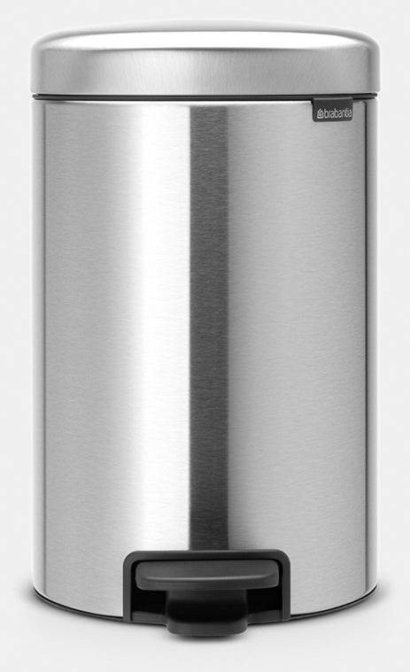 Brabantia NewIcon Treteimer – 12 l – Edelstahl, rund – Soft-Close