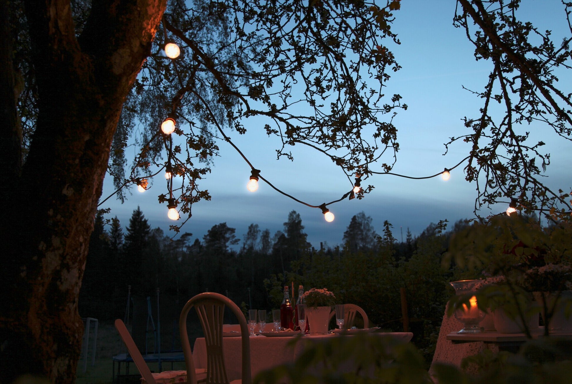 M. Schönenberger Schönenberger Lichterkette – 10 m – 10 LEDs, 10 W – Warmweiss, 2700 K – IP44 – Netzbetrieb