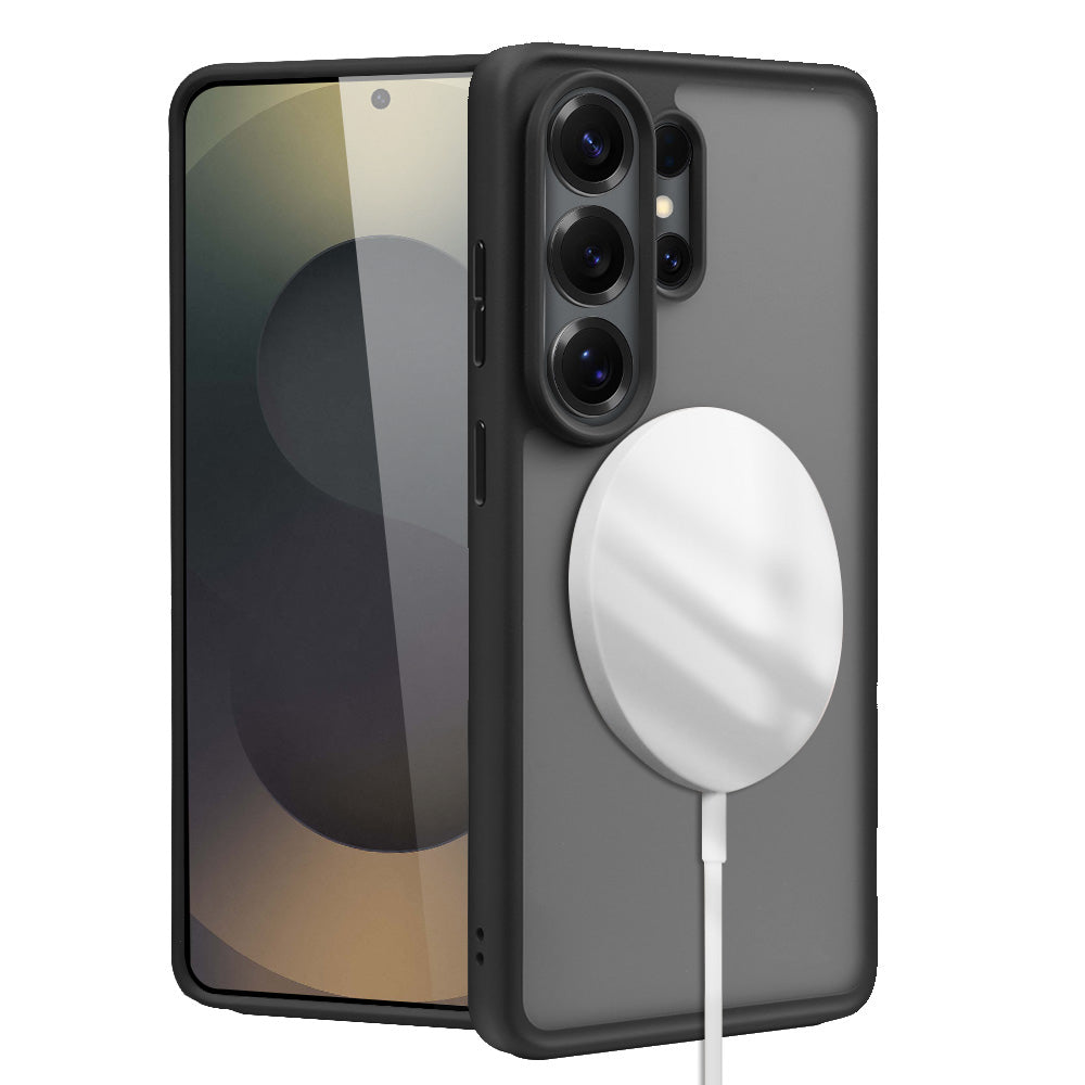 nevox StyleShell Invisio Backcover – für Samsung Galaxy S26 Ultra, MagSafe, PC+TPU, schwarz