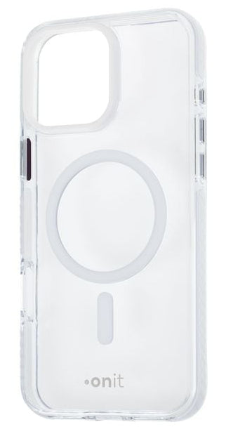 ONIT Mill.Std. Backcover – für Apple iPhone 16 Pro Max, MagSafe, PC+TPE+TPU, Transparent, bis 3 m sturzsicher