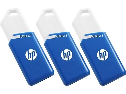 HP X755W 3er-Pack – 128 GB USB Typ A (USB 3.2 Gen 1), 75 MB/s Lesen, 30 MB/s Schreiben