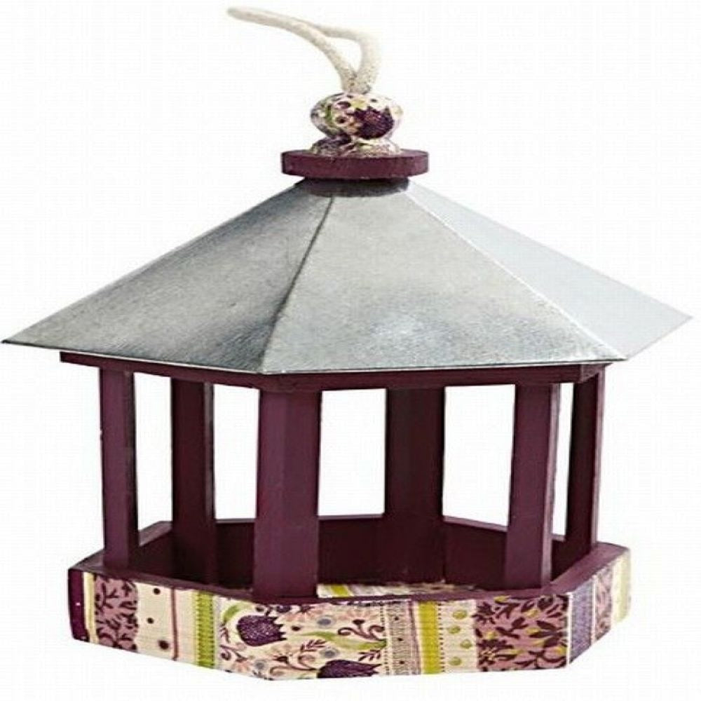 Creativ Company Vogelfutterhaus – hängend, 22 × 18 × 16,5 cm – Holz, braun