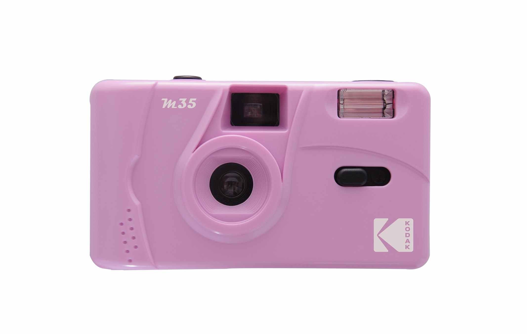 Kodak M35 – Kompakt-Filmkamera, 35 mm, 31 mm Brennweite, Fixfokus, Eingebauter Blitz, Pink