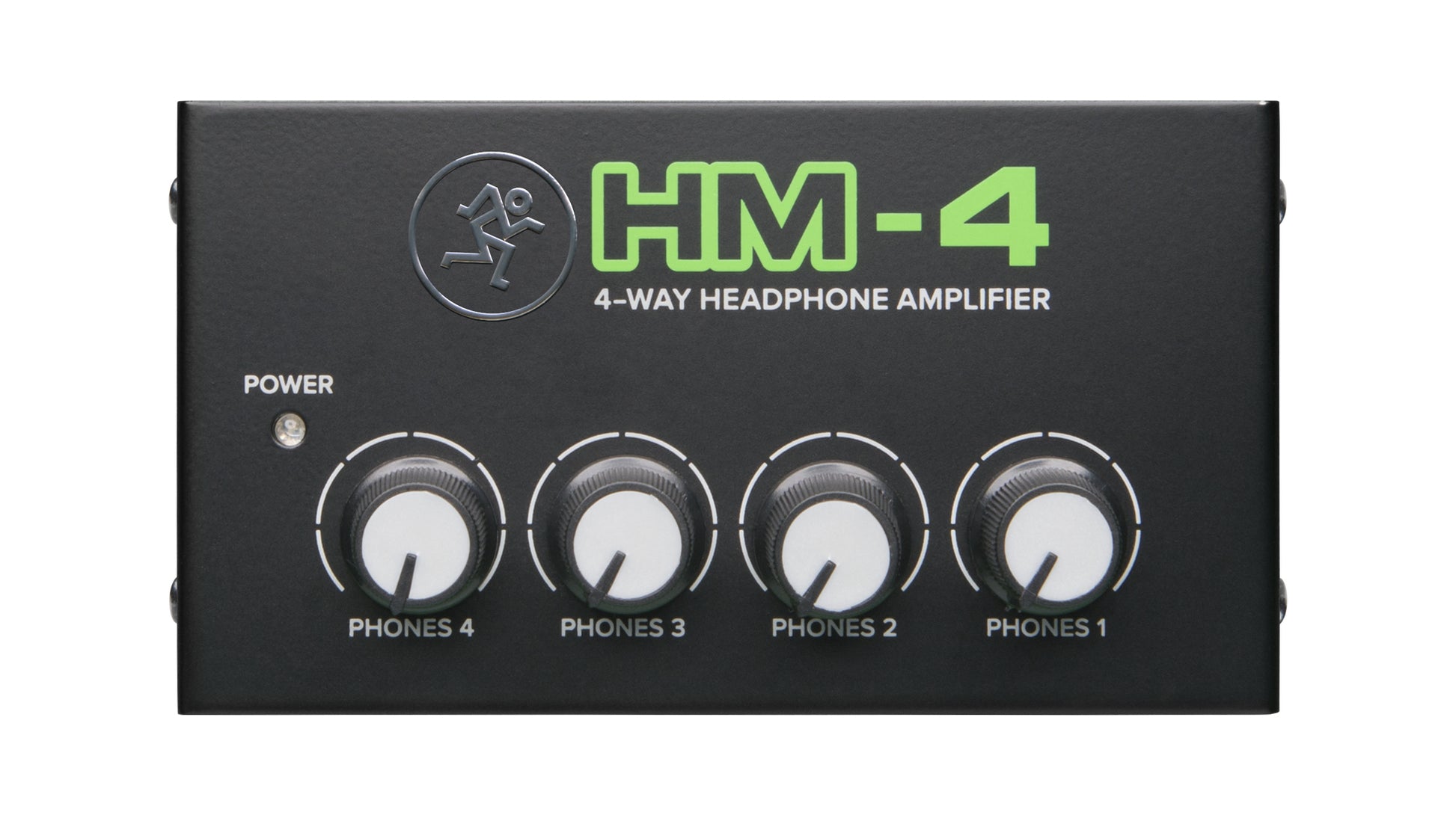 Mackie HM-4 – Kopfhörerverstärker (DAC), 6,3 mm Klinke, 4× Line-Eingänge, Schwarz