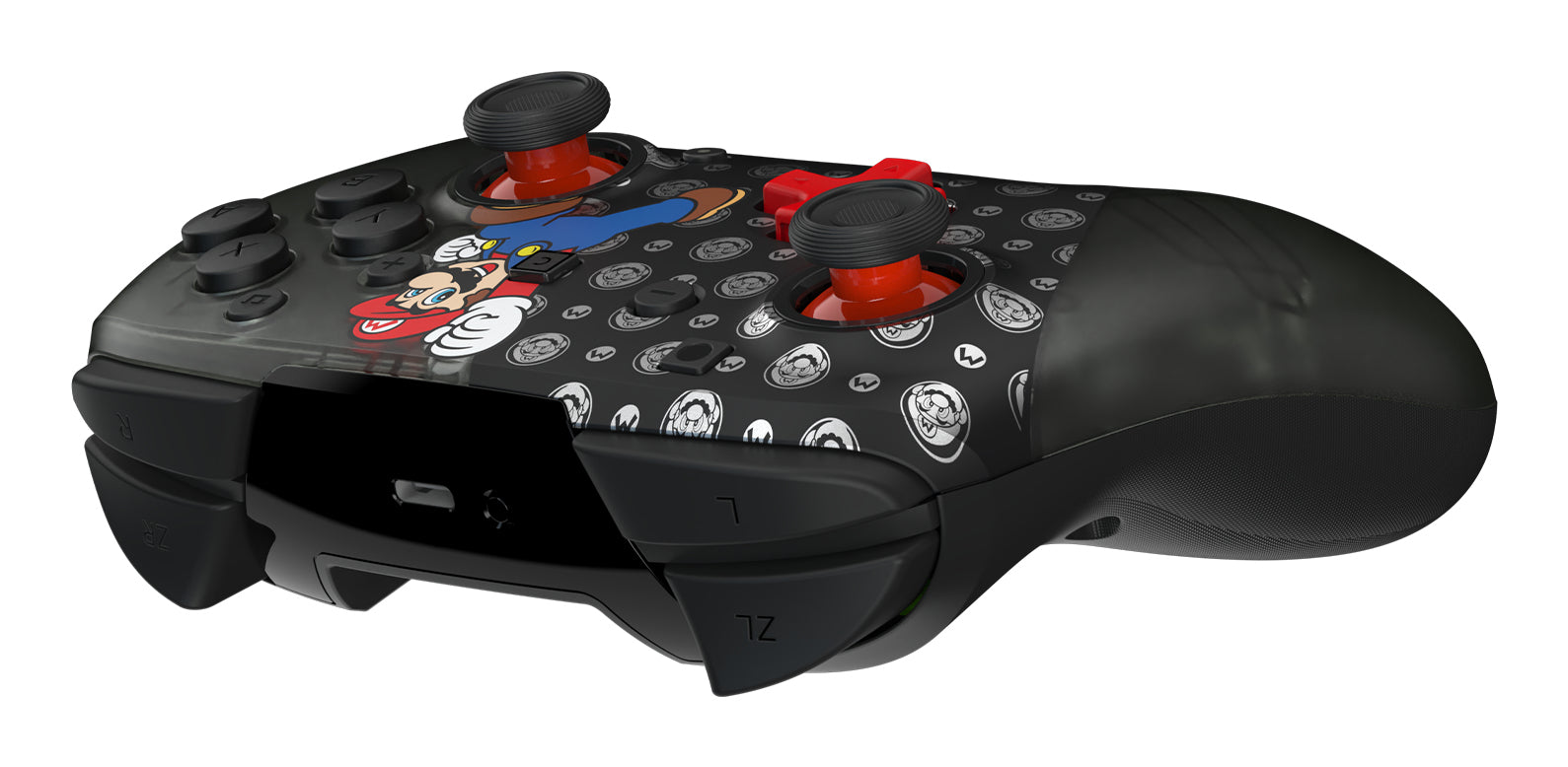 Turtle Beach Rematch – Gamepad – RF 2,4 GHz – Super Mario Jump-Design – für Nintendo Switch – Schwarz