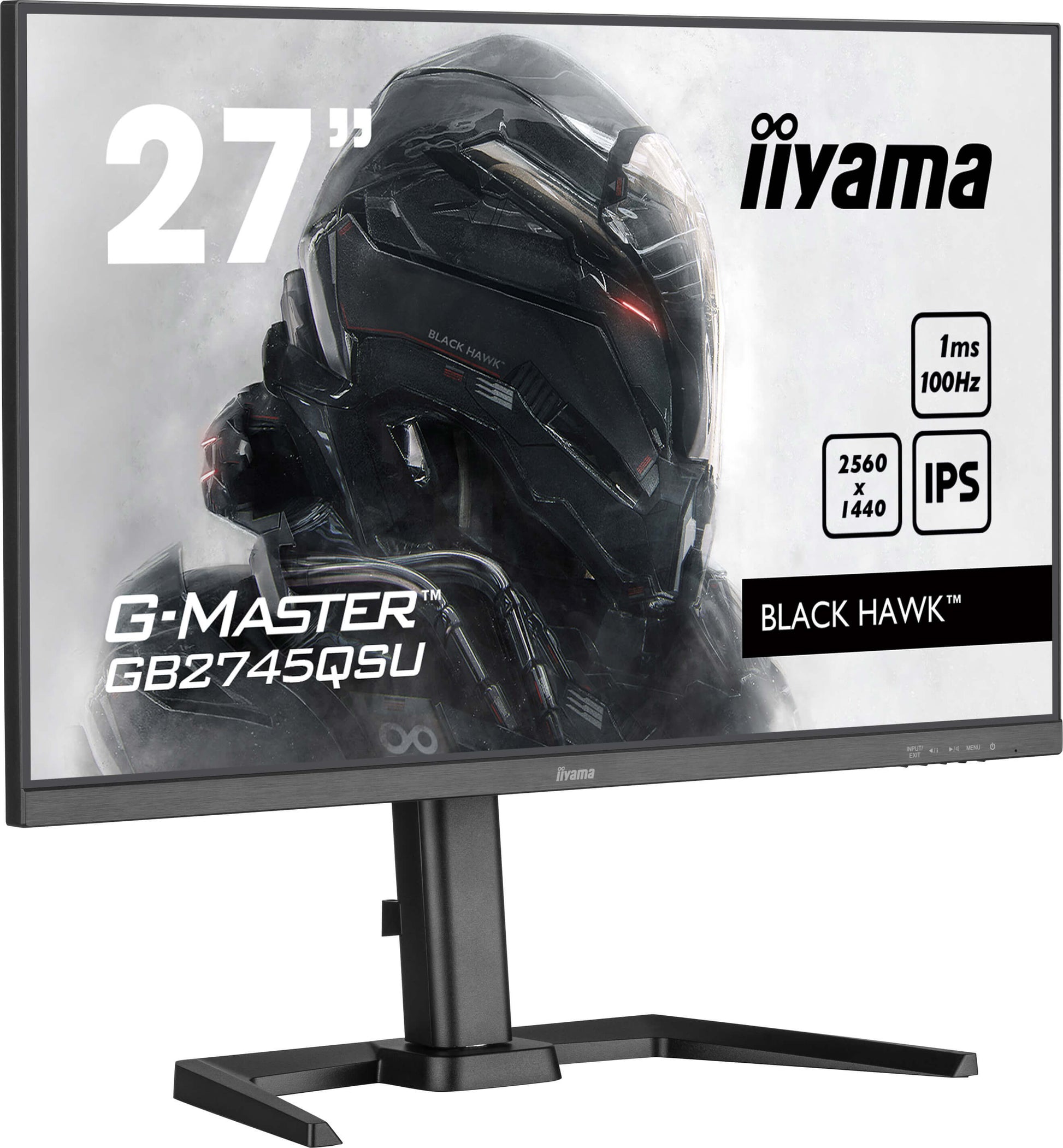 iiyama GB2745QSU-B2 – Monitor, 27", 2560 × 1440 (WQHD), IPS, 300 cd/m², HDMI