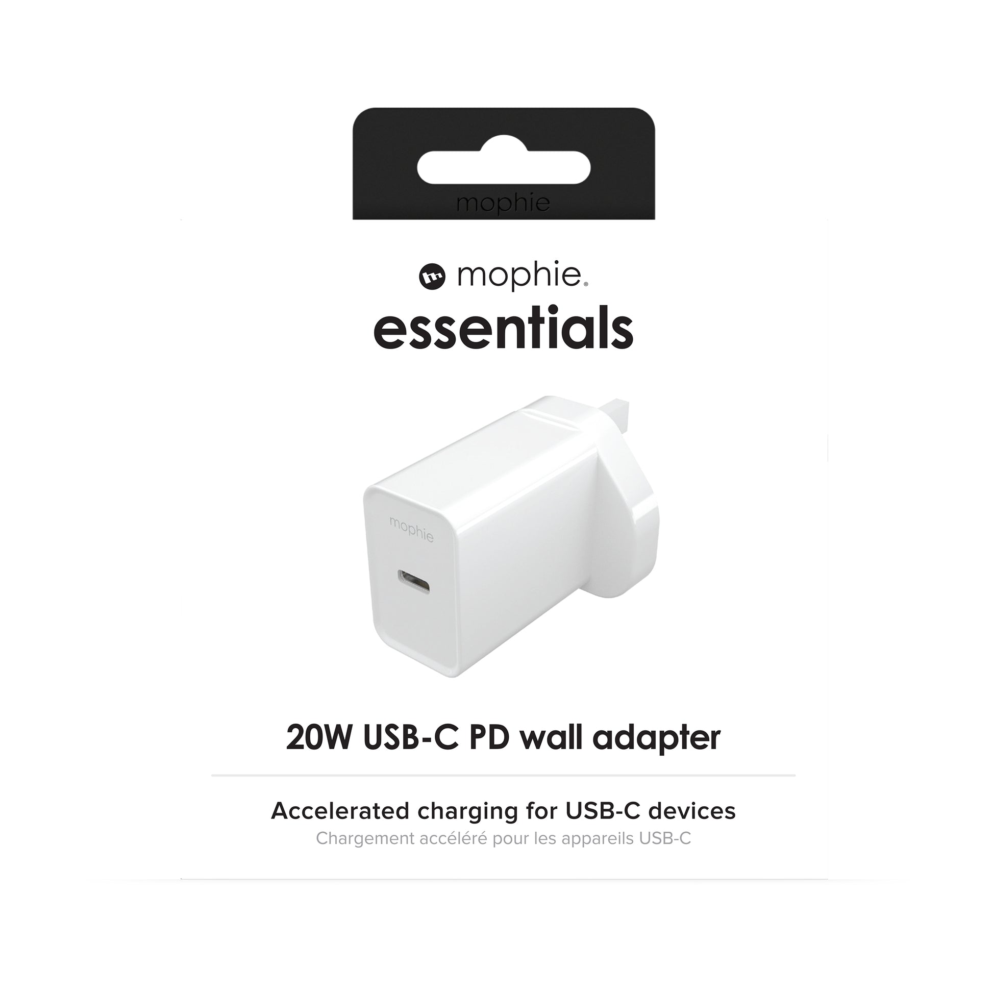 mophie Netzteil (UK) – 20 W, 1× USB-C, PD
