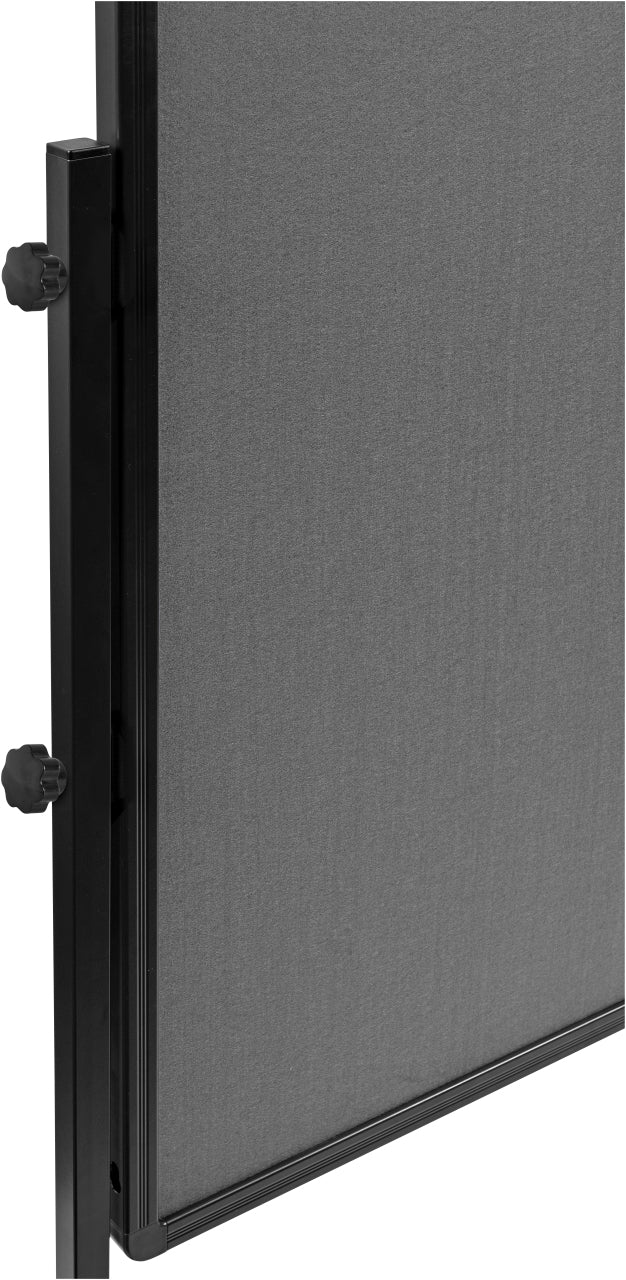 Legamaster Moderationswand Premium Plus – Filz, mit Rollen, doppelseitig – 120 × 150 cm – Grau, Alurahmen