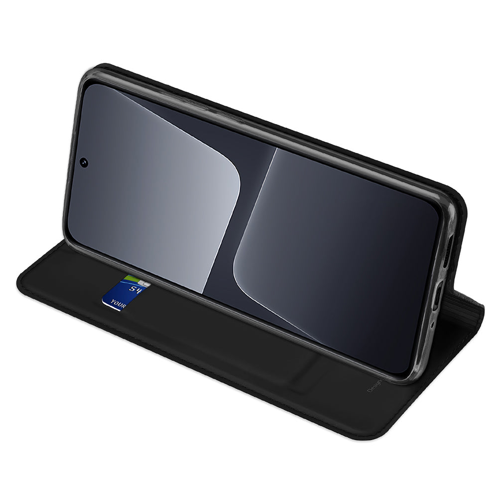 Nevox Vario Series Folio – für Xiaomi 13, mit Ständer, 1 Kartenfach, PU+TPU, Schwarz