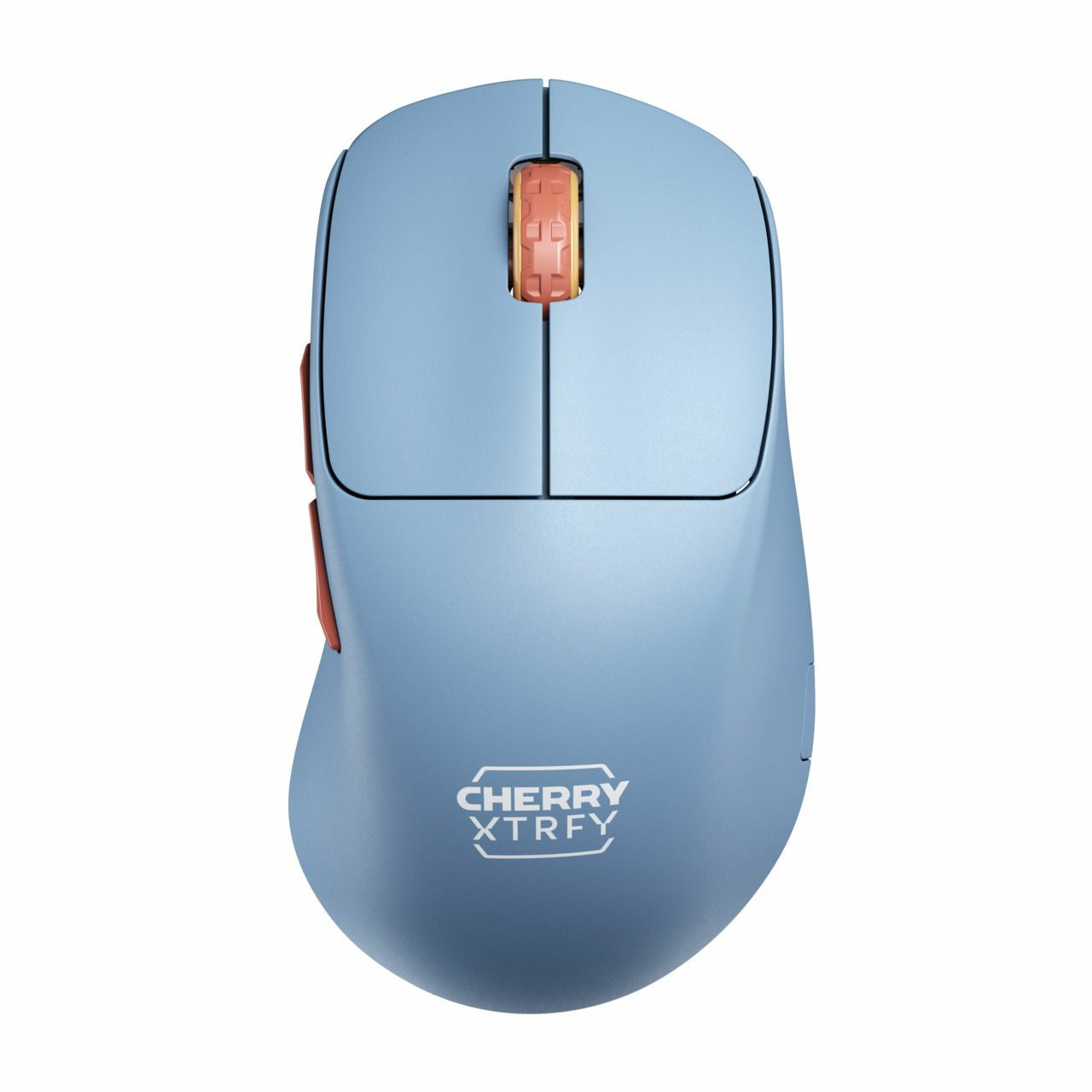 CHERRY XTRFY M64 – Gaming-Maus – Kabellos (2,4 GHz), 26000 DPI, Blau