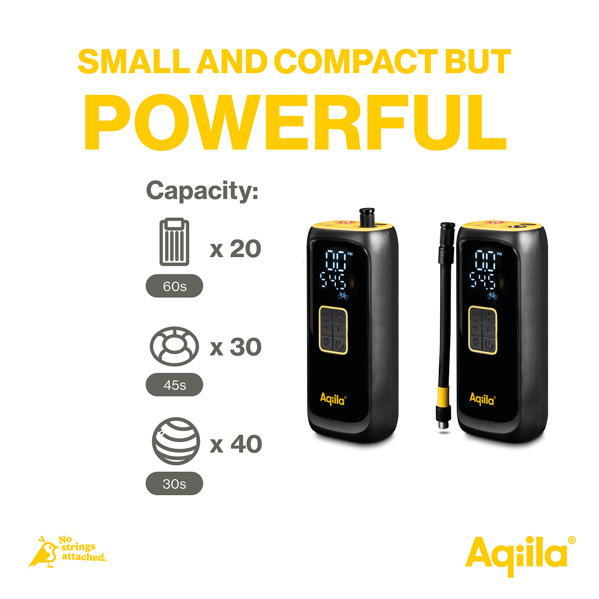 Aqiila Airbird C4 Powerbank 2'000 mAh – 1× USB-C, schwarz