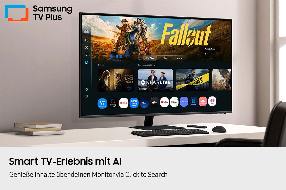 Samsung M70F – Monitor, 3840 × 2160 (UHD 4K), HDR10, KI-Bild