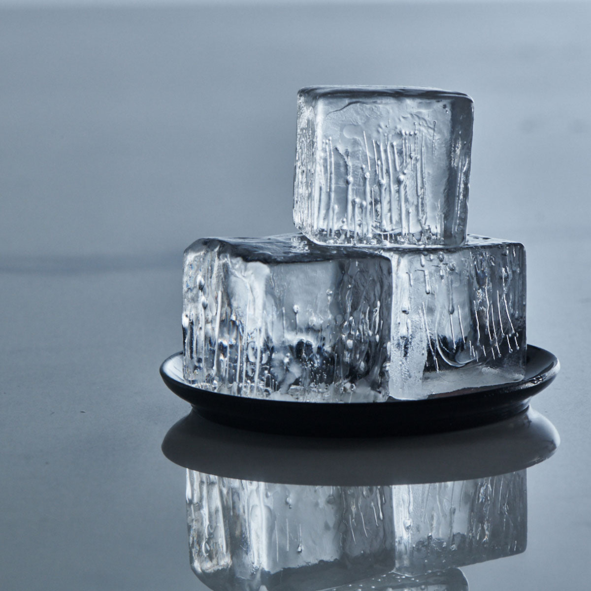 Lurch Eiswürfelform 20 Stk., Silikon, Schwarz, mit Deckel