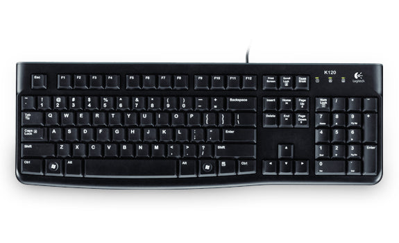 Logitech K120 für Business – Tastatur – kabelgebunden – USB-A – QWERTY (IT) – Schwarz