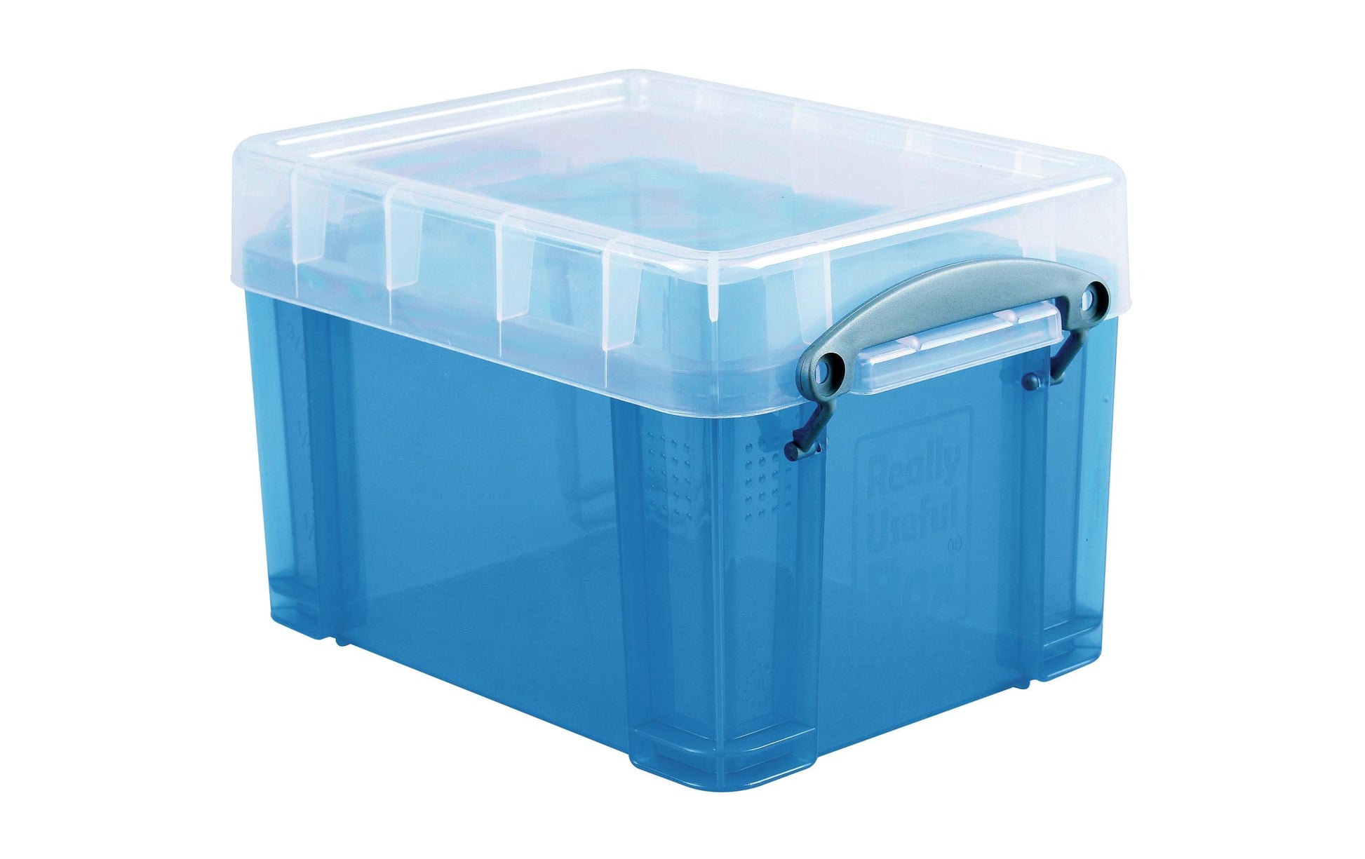 Really Useful Boxes Aufbewahrungsbox 3 L (ohne Deckel) – Kunststoff – Blau – 245 × 160 × 180 mm