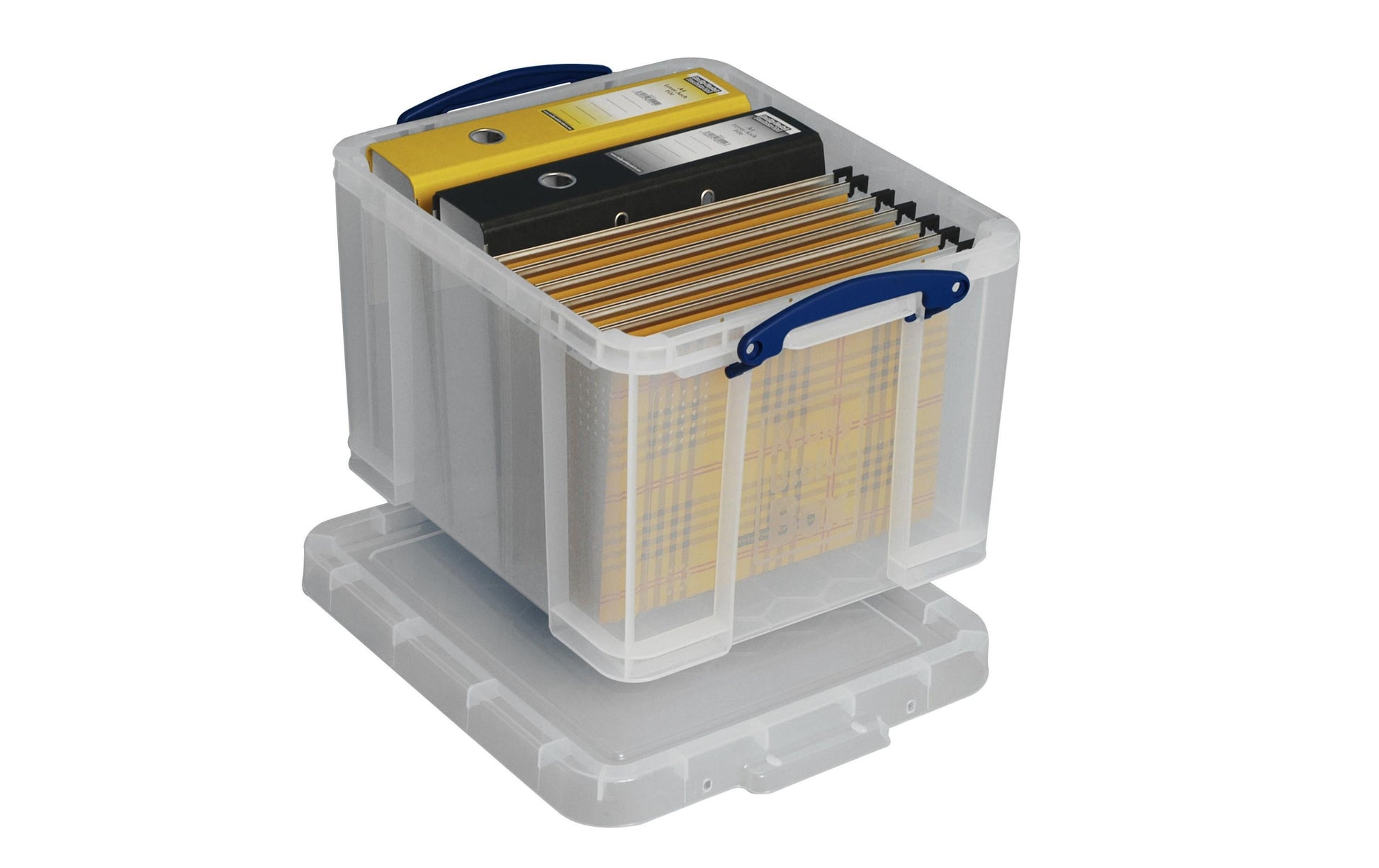 Really Useful Boxes Really Useful Box Aufbewahrungsbox 35 l – Kunststoff – Transparent – mit Griff – 480 × 310 × 390 mm