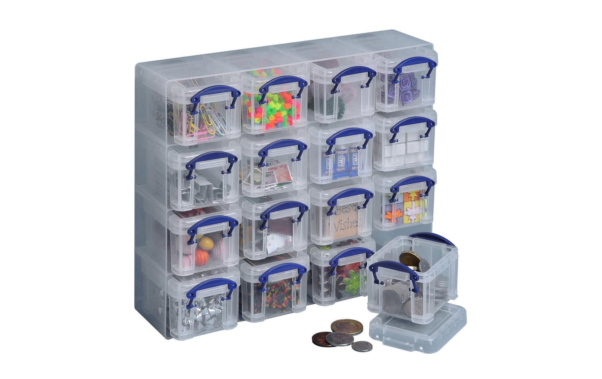 Really Useful Boxes Aufbewahrungsbox 68507300, 65 × 280 × 224 mm, 0,14 l, Kunststoff, Transparent