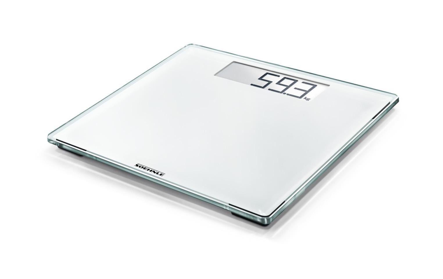 Soehnle Personenwaage Style Sense Comfort 100 – Tragkraft 180 kg, Teilung 100 g, Wiegefläche 34,5 × 35 cm