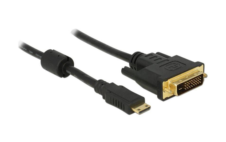 DeLOCK Mini-HDMI auf DVI-D Kabel HDMI 1.3 1080p 60 Hz – 1 m
