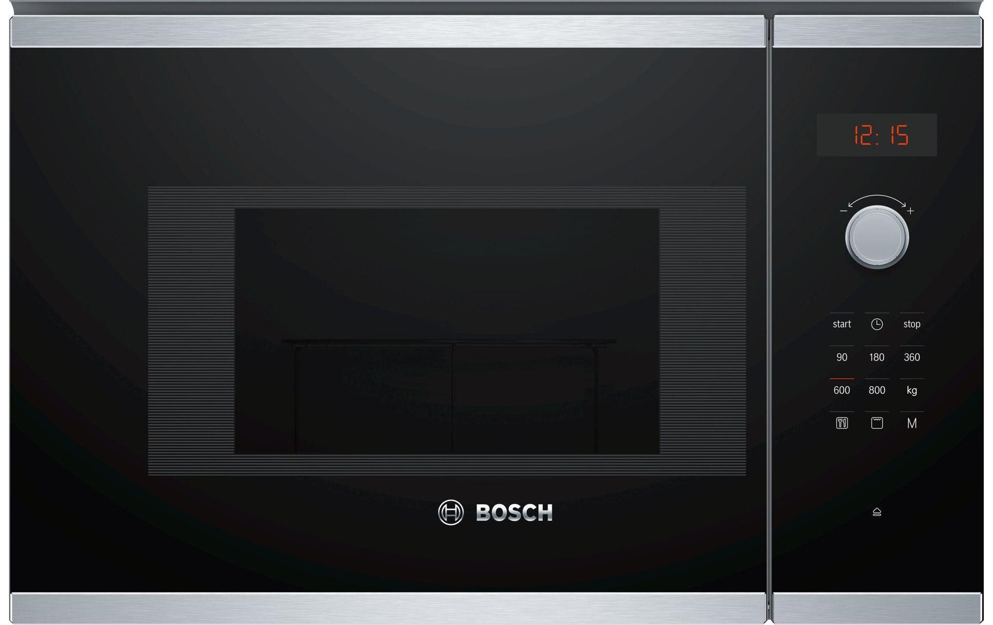 Bosch Einbau-Mikrowelle BEL523MS0 – 20 l, Grill, 800 W – Schwarz/Edelstahl